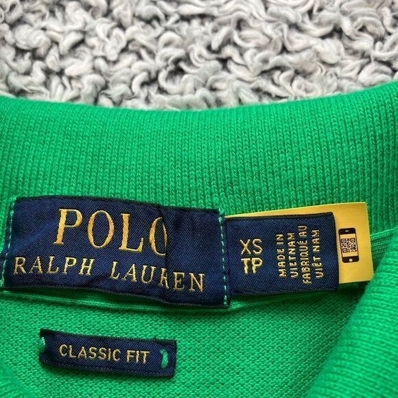 Polo Ralph Lauren XS Unisex Classic Fit Solid Cotton Mesh Polo Shirt - Picture 3 of 11